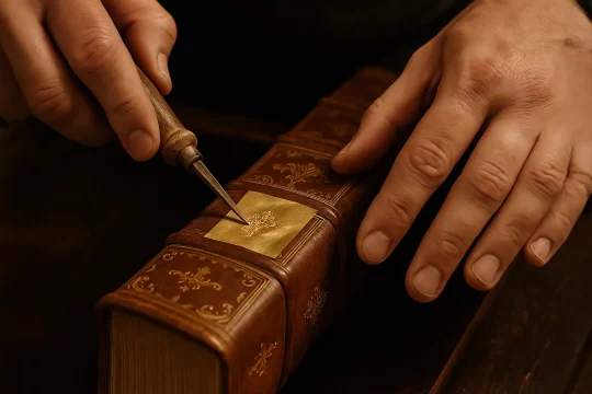La dorure à la feuille : un art d’or pour vos livres